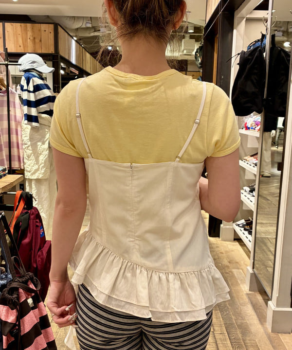 遠藤 かなたさんの「BEAMS WOMEN｜裾 フレアー キャミソール」を使ったコーディネート