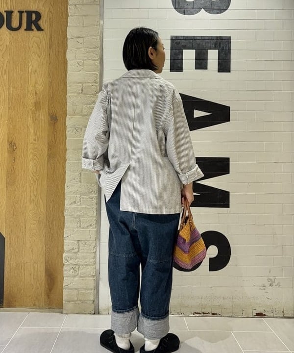 つぼさんの「BEAMS WOMEN｜シアサッカー ジャケット」を使ったコーディネート