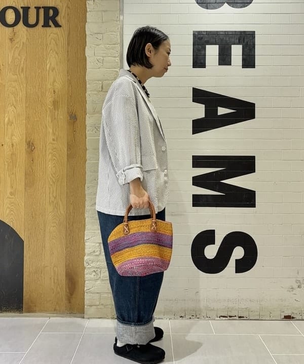 つぼさんの「BEAMS WOMEN｜シアサッカー ジャケット」を使ったコーディネート