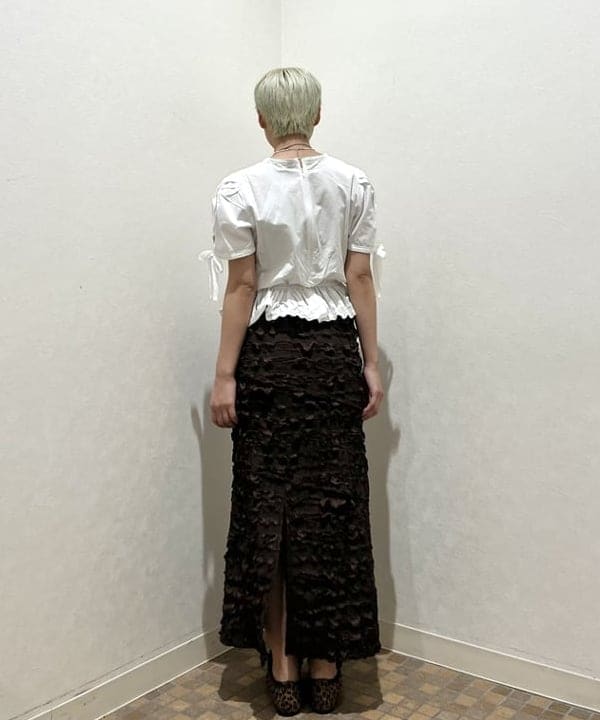 あさひさんの「BEAMS WOMEN｜ストレッチ ジャカード タイト スカート」を使ったコーディネート