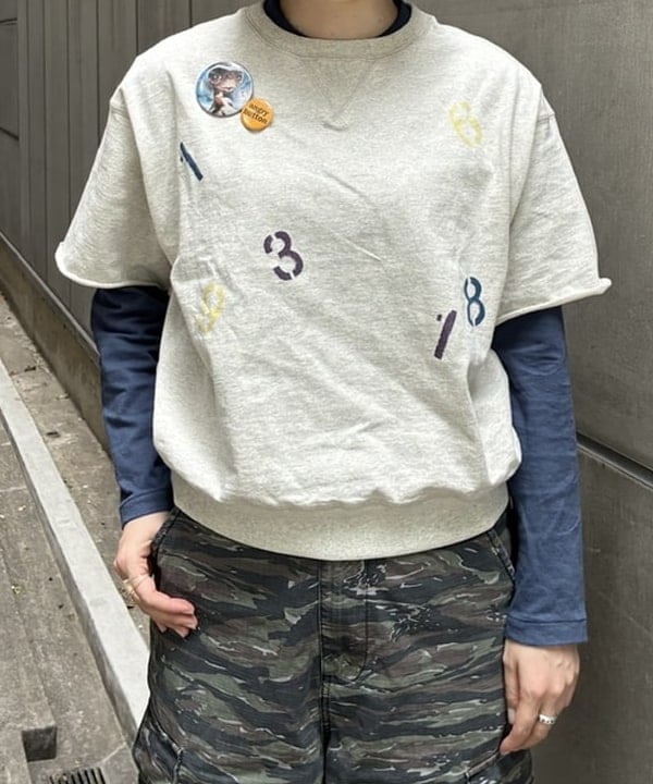 クロサワさんの「BEAMS WOMEN｜ランダム ナンバリング ショートスリーブ」を使ったコーディネート