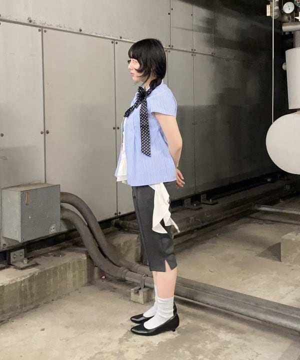 晶さんの「BEAMS WOMEN｜裾 フレアー キャミソール」を使ったコーディネート