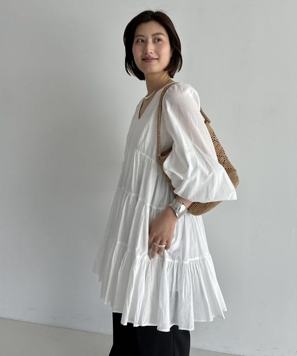 NATSUKIさんの「BEAMS WOMEN｜【別注】MARIHA / エンジェルのミニワンピース」を使ったコーディネート