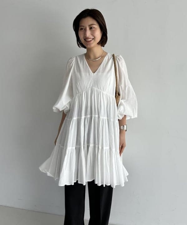 NATSUKIさんの「BEAMS WOMEN｜【別注】MARIHA / エンジェルのミニワンピース」を使ったコーディネート