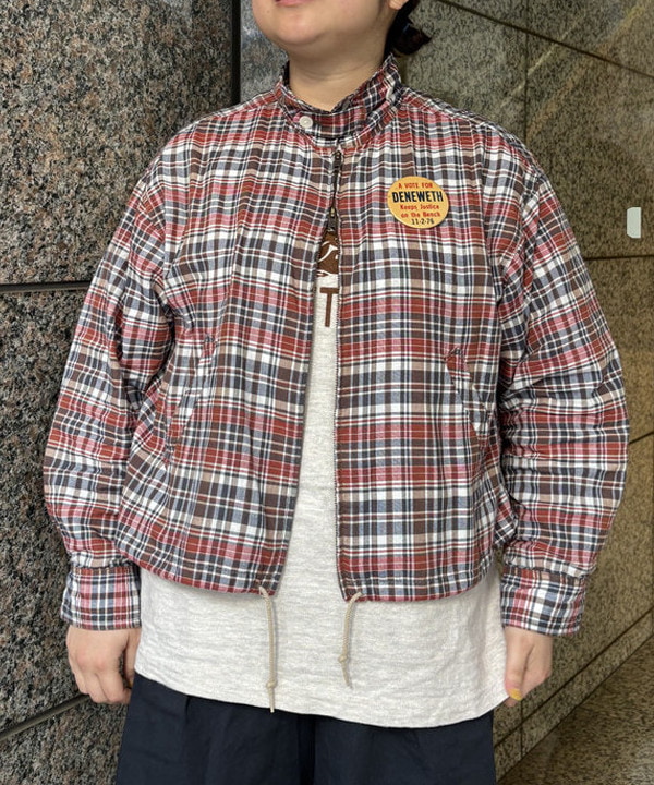 イガラシさんの「BEAMS WOMEN｜マドラス チェック ブルゾン」を使ったコーディネート