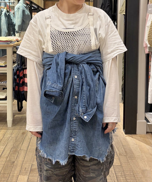 原口 愛さんの「BEAMS WOMEN｜リップストップ ミリタリー パンツ」を使ったコーディネート