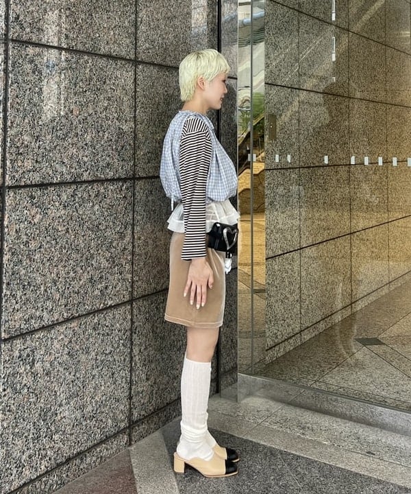 あさひさんの「BEAMS WOMEN｜チュール シャーリング ノースリーブ」を使ったコーディネート