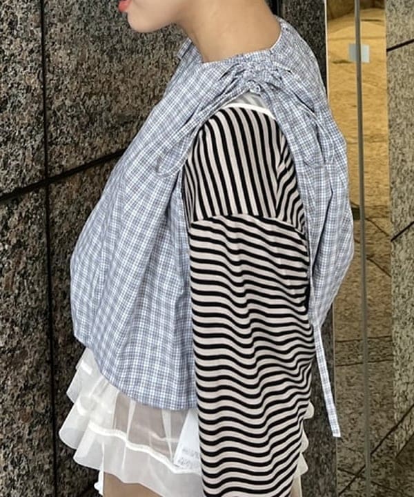あさひさんの「BEAMS WOMEN｜チュール シャーリング ノースリーブ」を使ったコーディネート