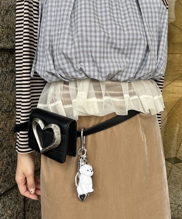 あさひさんの「BEAMS WOMEN｜チュール シャーリング ノースリーブ」を使ったコーディネート