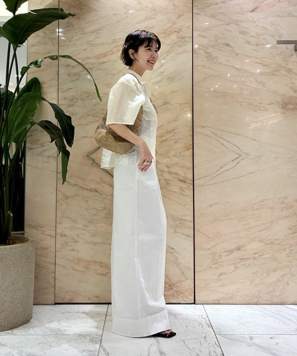 AONO SHIKAMAさんの「BEAMS WOMEN｜リブニット タンクトップ」を使ったコーディネート