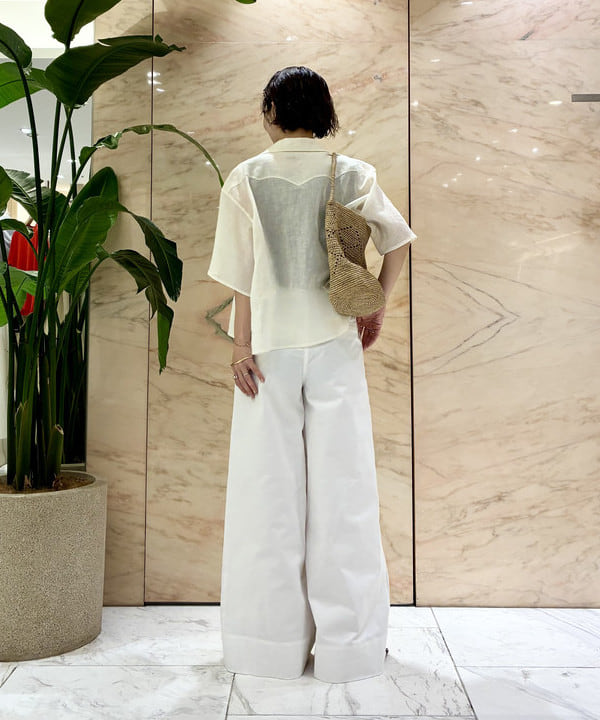 AONO SHIKAMAさんの「BEAMS WOMEN｜リブニット タンクトップ」を使ったコーディネート