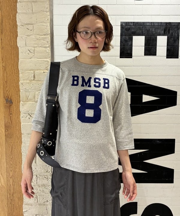 マツミヤさんの「BEAMS WOMEN｜テンジク フットボール 3/4 Tシャツ ＜定番 / 着回し力抜群＞」を使ったコーディネート