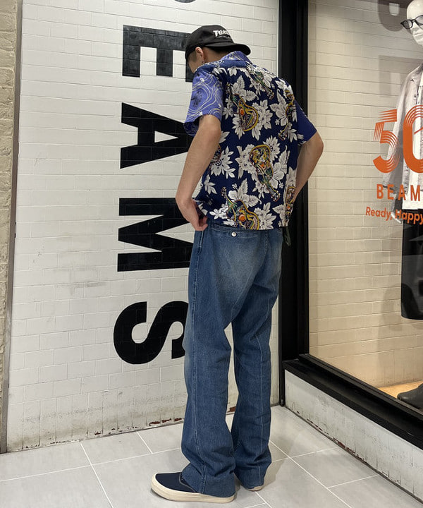 BANさんの「BEAMS WOMEN｜BEAMS｜【別注】SUN SURF / クレイジー アロハシャツ 26SS」を使ったコーディネート