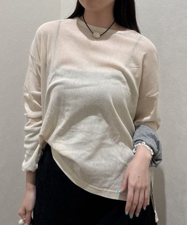 amiriさんの「BEAMS WOMEN｜maturely / チュール リバーシブル カフ ロングスリーブ」を使ったコーディネート