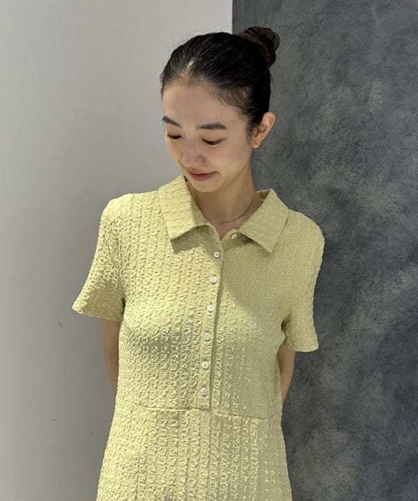 ササキさんの「BEAMS WOMEN｜カット ジャカード マーメイド ワンピース」を使ったコーディネート