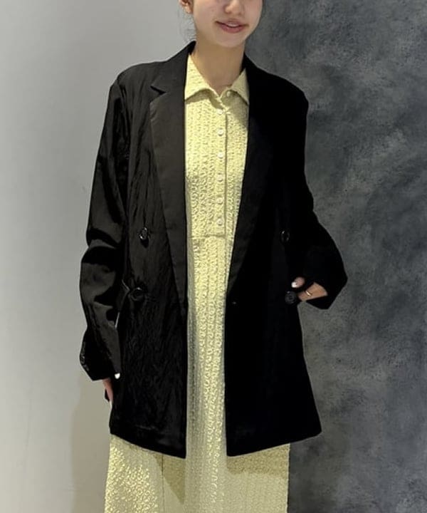 ササキさんの「BEAMS WOMEN｜カット ジャカード マーメイド ワンピース」を使ったコーディネート