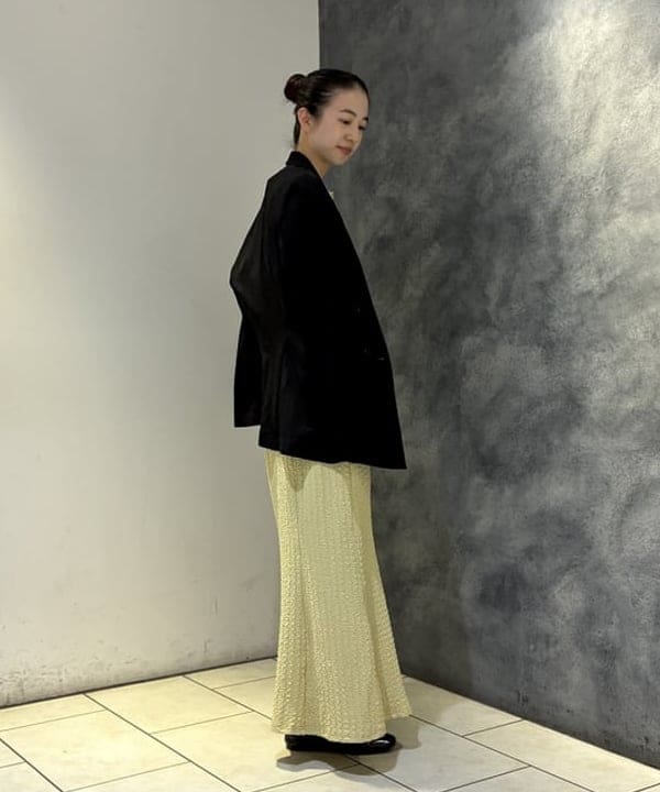 ササキさんの「BEAMS WOMEN｜カット ジャカード マーメイド ワンピース」を使ったコーディネート