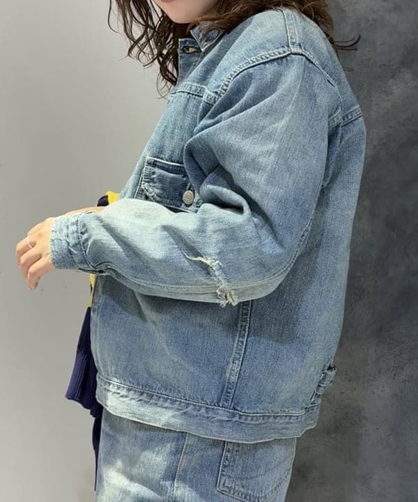 モモさんの「BEAMS WOMEN｜【別注】orSlow / 50th Monroe Jacket」を使ったコーディネート