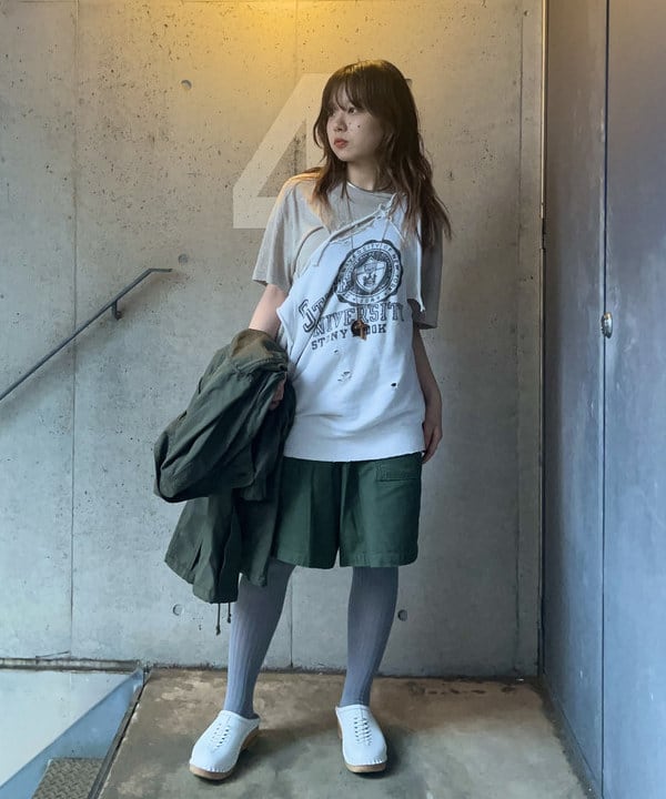 ナツハさんの「BEAMS WOMEN｜ベルギー リネン ショートスリーブ＜イージーケア＞」を使ったコーディネート