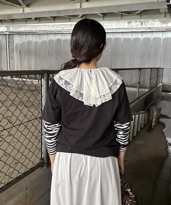 チナツさんの「BEAMS WOMEN｜ヴィンテージ レース ワンピース」を使ったコーディネート