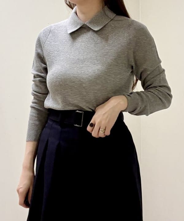関 桂子さんの「BEAMS WOMEN｜AK+1 / ポロカラー プルオーバー」を使ったコーディネート