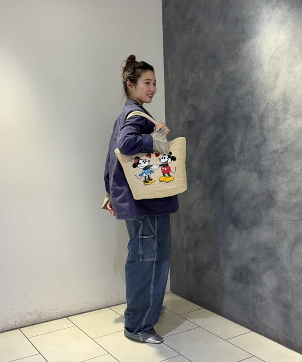 モモさんの「BEAMS WOMEN｜Disney アバカ トートバッグ」を使ったコーディネート