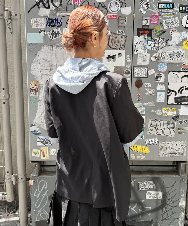 れいなさんの「BEAMS WOMEN｜4ボタン ダブル ハーフスリーブ ジャケット 26SS」を使ったコーディネート
