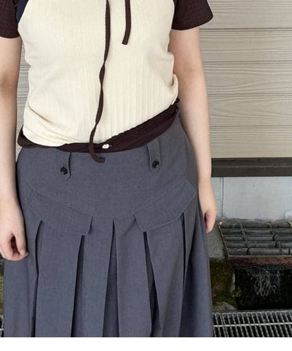 晶さんの「BEAMS WOMEN｜リブ リンガー タンクトップ」を使ったコーディネート