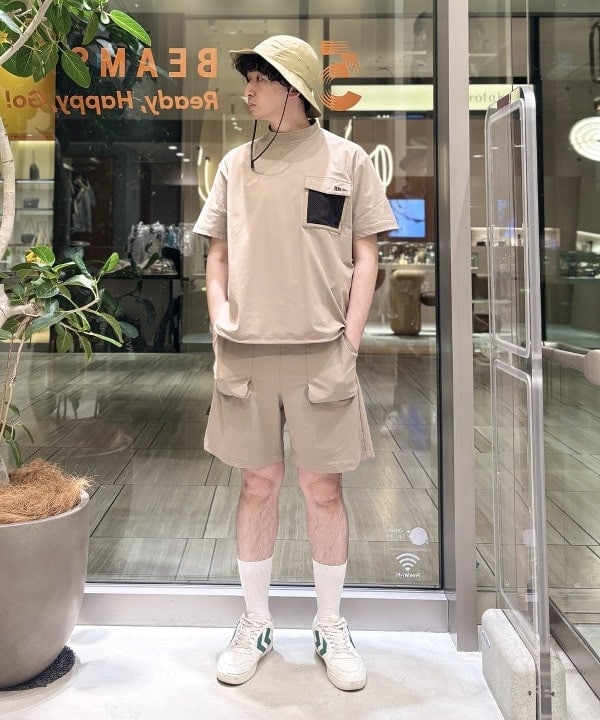 BEAMS GOLF ビームス ゴルフ ストレッチ カーゴショーツBEIGE ビームス ゴルフ グランフロント大阪店（1194837） スタイリング