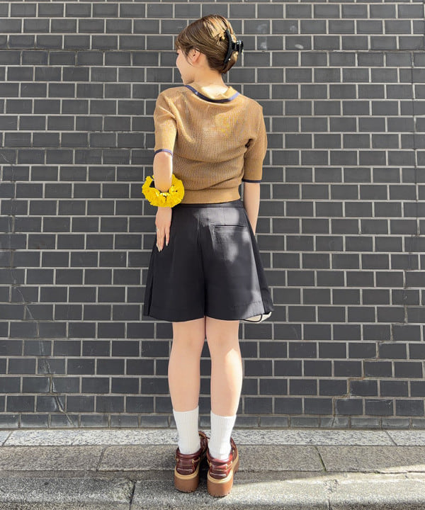 まゆちゃんさんの「BEAMS WOMEN｜【別注】FRED PERRY / リブ ニット ポロシャツ」を使ったコーディネート
