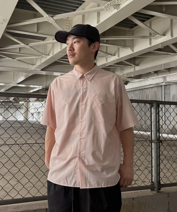 しゅうとさんの「BEAMS WOMEN｜ソリッド TR ハーフスリーブ シャツ」を使ったコーディネート