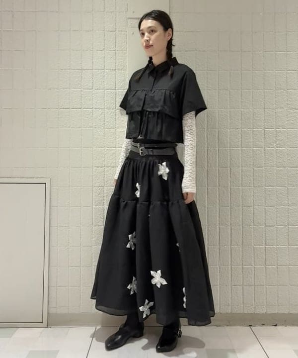 神坂 莉子さんの「BEAMS WOMEN｜ワイド ダブル バックル ベルト」を使ったコーディネート