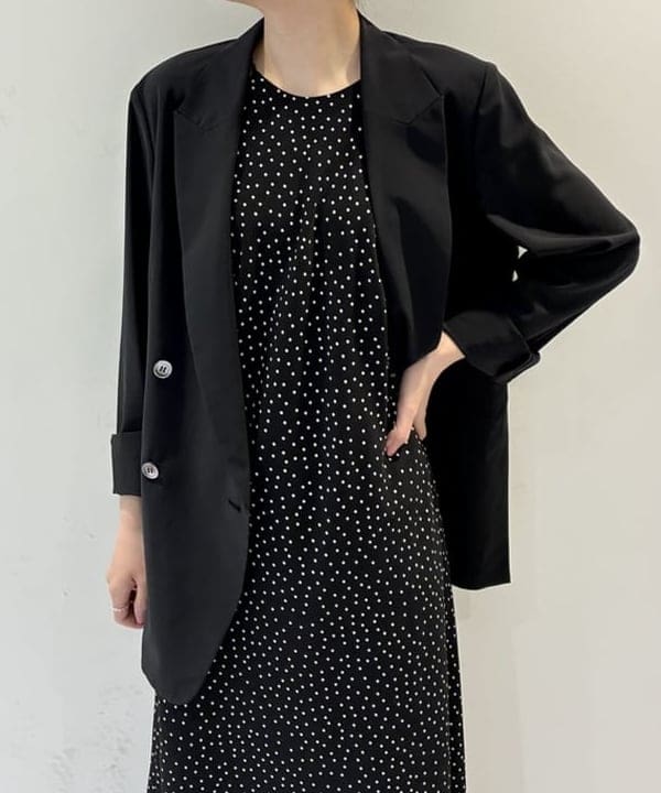 ヒライさんの「BEAMS WOMEN｜AK+1 / シアー 4ボタン ダブル ジャケット」を使ったコーディネート