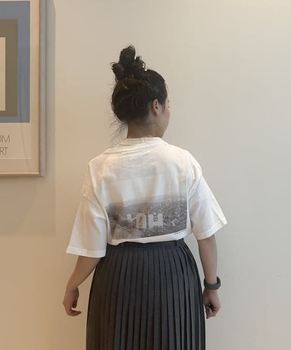 清水 彩乃さんの「BEAMS WOMEN｜ティーダブ ワイド スラックス」を使ったコーディネート