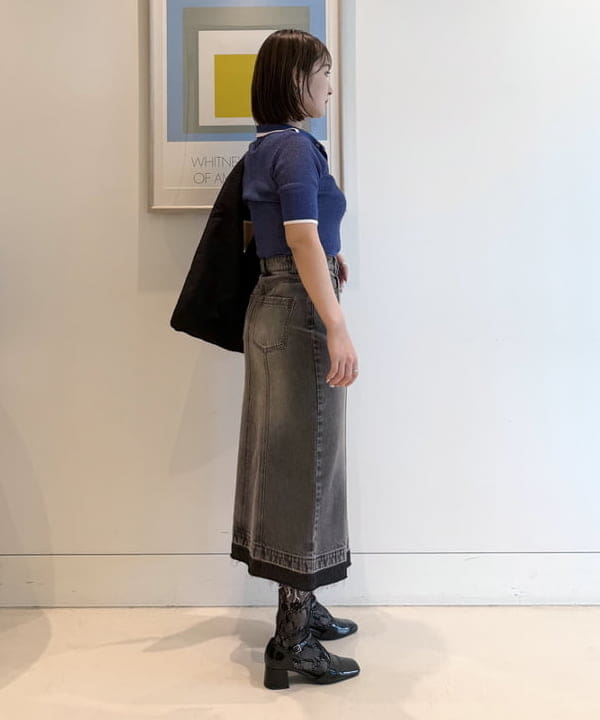 松本 佳菜子さんの「BEAMS WOMEN｜【別注】FRED PERRY / リブ ニット ポロシャツ」を使ったコーディネート