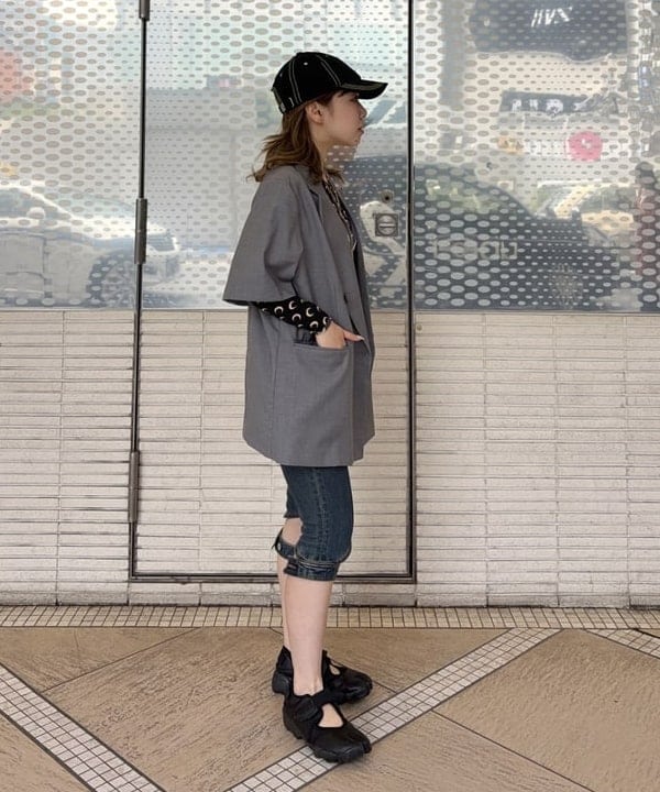 まゆちゃんさんの「BEAMS WOMEN｜4ボタン ダブル ハーフスリーブ ジャケット 26SS」を使ったコーディネート