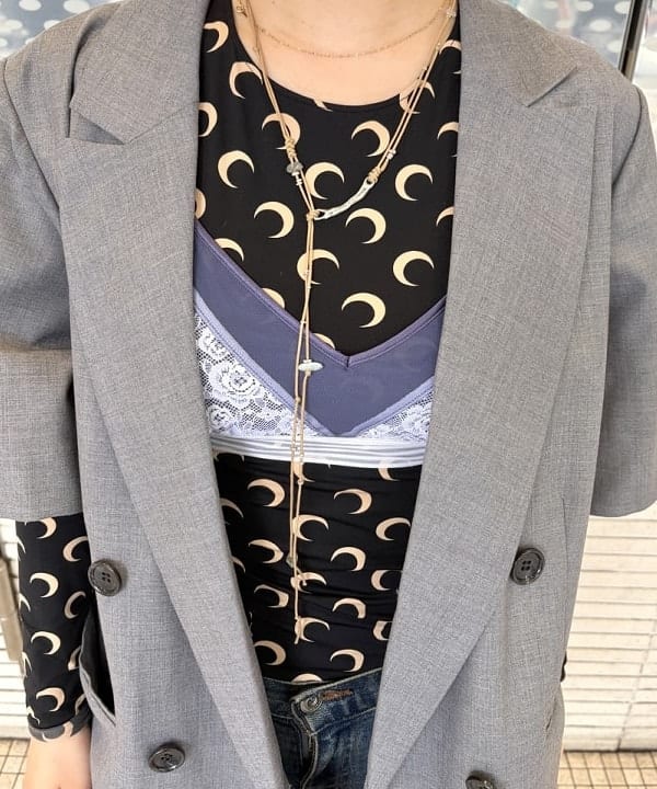 まゆちゃんさんの「BEAMS WOMEN｜4ボタン ダブル ハーフスリーブ ジャケット 26SS」を使ったコーディネート