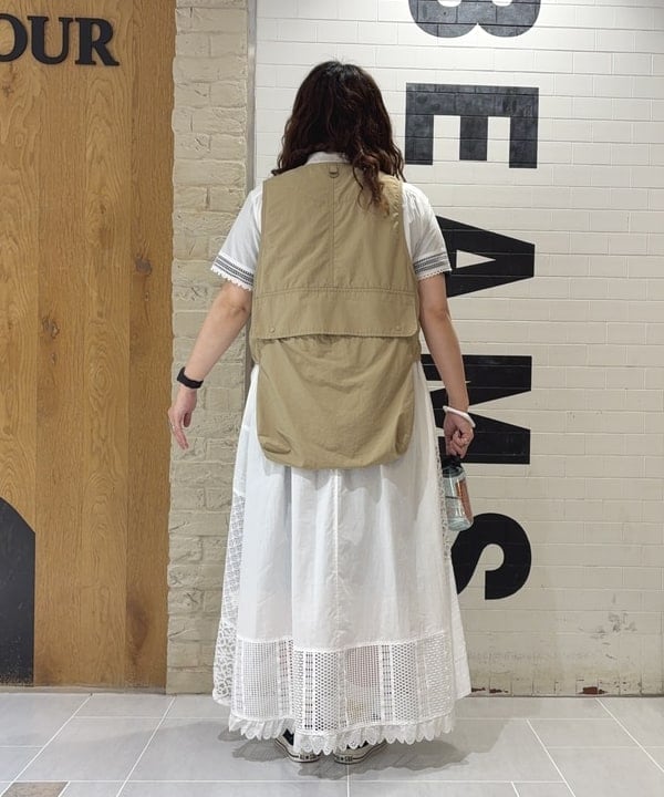 kawaiさんの「BEAMS WOMEN｜ナイロン フィッシング ベスト」を使ったコーディネート