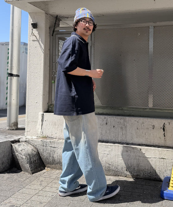 BAKU(東江 漠)さんの「BEAMS WOMEN｜【別注】FRED PERRY / リラックスフィット ピケ ポロシャツ」を使ったコーディネート