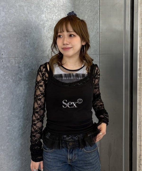 まゆちゃんさんの「BEAMS WOMEN｜チュール シャーリング ノースリーブ」を使ったコーディネート