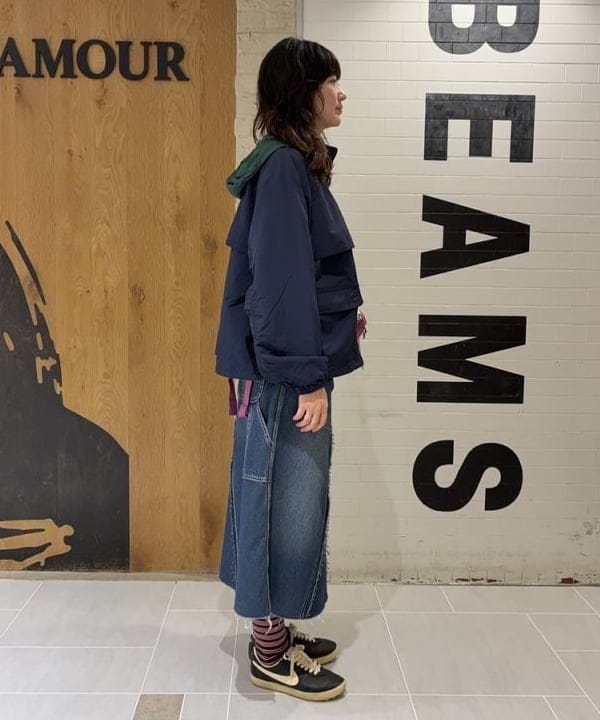 キラリさんの「BEAMS WOMEN｜ナイロン パッカブル フード ジャケット」を使ったコーディネート
