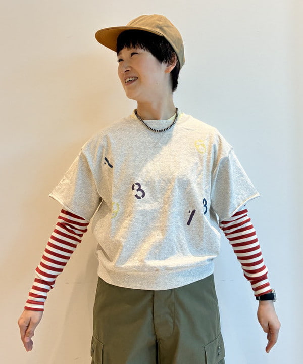 木村 梨香さんの「BEAMS WOMEN｜ランダム ナンバリング ショートスリーブ」を使ったコーディネート