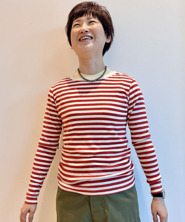 木村 梨香さんの「BEAMS WOMEN｜ランダム ナンバリング ショートスリーブ」を使ったコーディネート