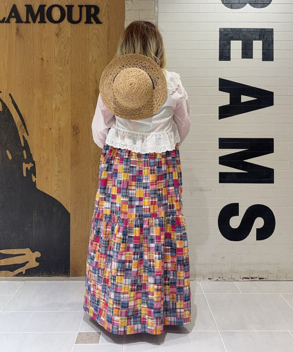 大石彩可さんの「BEAMS WOMEN｜14ゲージ クルーネック カーディガン」を使ったコーディネート