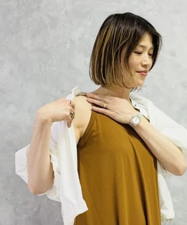 岩沢 珠代さんの「BEAMS WOMEN｜AK+1 / 2WAY フレア ワンピース」を使ったコーディネート