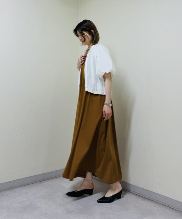 岩沢 珠代さんの「BEAMS WOMEN｜AK+1 / 2WAY フレア ワンピース」を使ったコーディネート