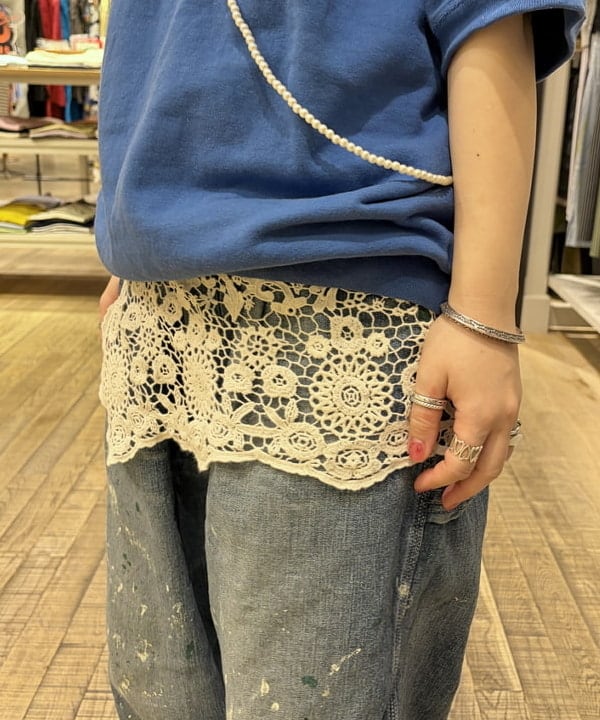 原口 愛さんの「BEAMS WOMEN｜【別注】Lee &times; maturely / リメイク ユーズド パンツ」を使ったコーディネート