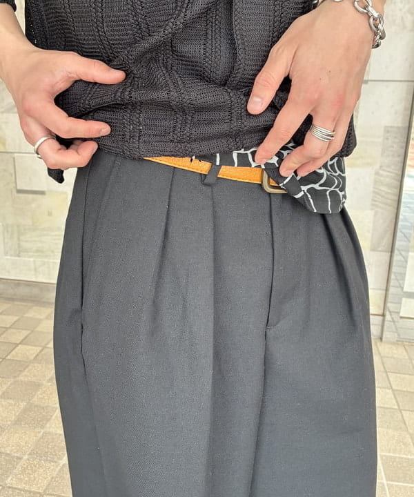 松島 海斗さんの「ショート メッシュ オープンカラーシャツ【ワイドショートフィット】」を使ったコーディネート