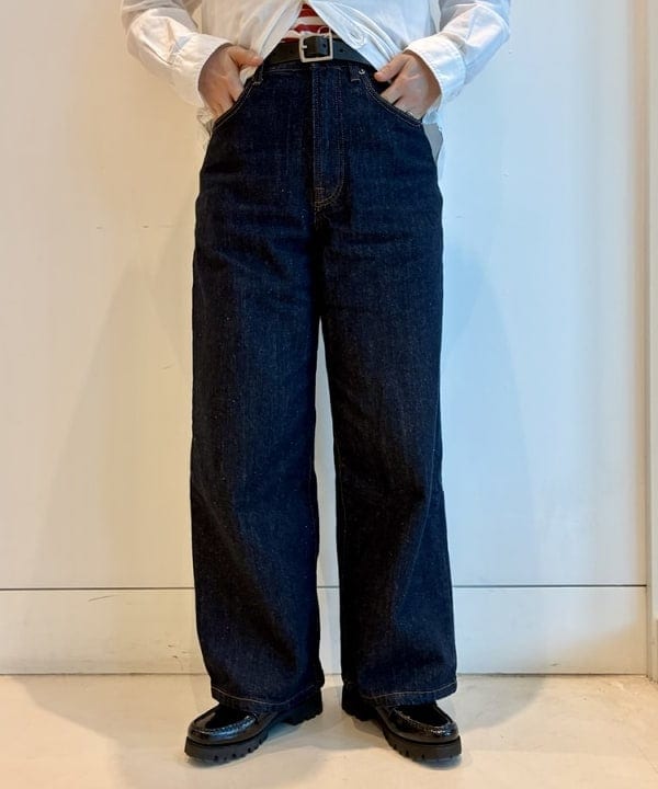 木村 梨香さんの「BEAMS WOMEN｜ワイド デニム パンツ」を使ったコーディネート