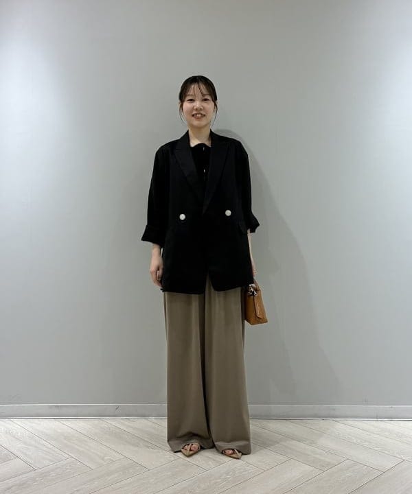 菜月さんの「BEAMS WOMEN｜ダブルブレスト リネン ジャケット」を使ったコーディネート